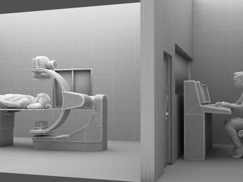 Radiation Therapy 4K 3D Model