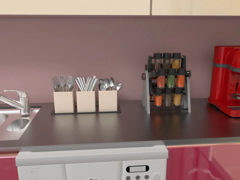 American Kitchen 2 - 4K 3D Model