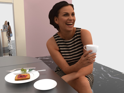 American Kitchen 2 - 4K Model 3D