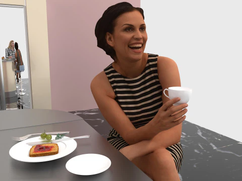 American Kitchen 2 - 4K 3D Model