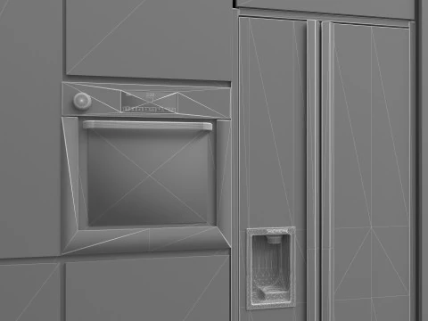 American Kitchen 2 - 4K 3D Model