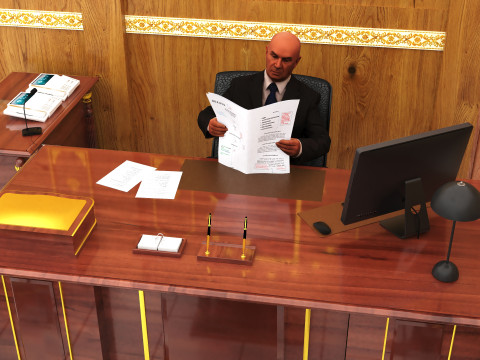 President Office 4K Modelo 3D