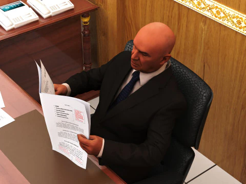 President Office 3D Model