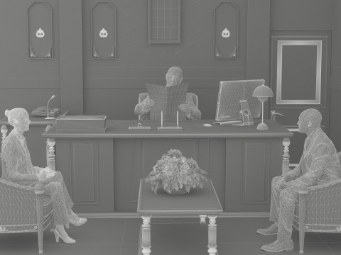 President Office 4K Modelo 3D