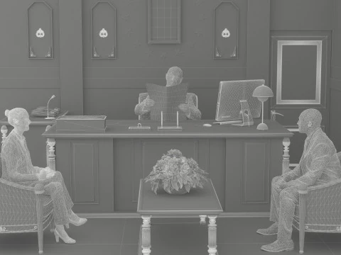 President Office 3D Model