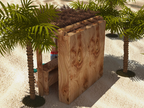 Beach Bar 2 - 4K Modèle 3D