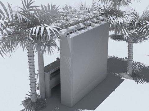Beach Bar 2 - 4K Modèle 3D