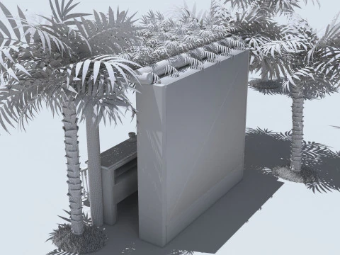 Beach Bar 2 3D Model