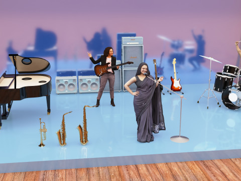 Concert Day 4K 3D Model