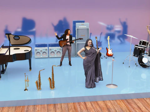 Concert Day 4K 3D Model