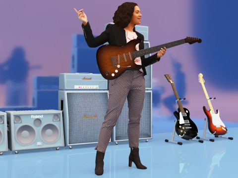 Concert Day 4K 3D Model
