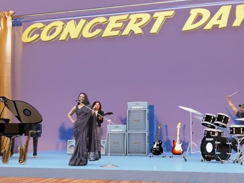 Concert Day 4K 3D Model