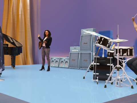 Concert Day 4K 3D Model