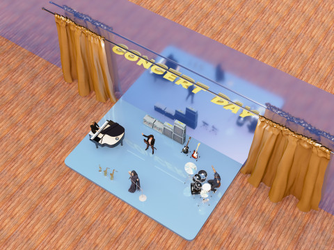 Concert Day 4K 3D Model