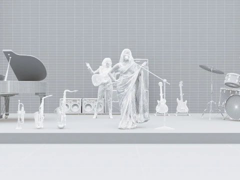 Concert Day 4K 3D Model