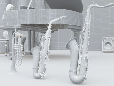 Concert Day 4K 3D Model