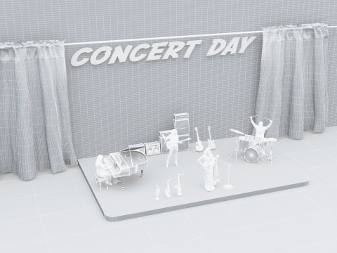 Concert Day 4K 3D Model
