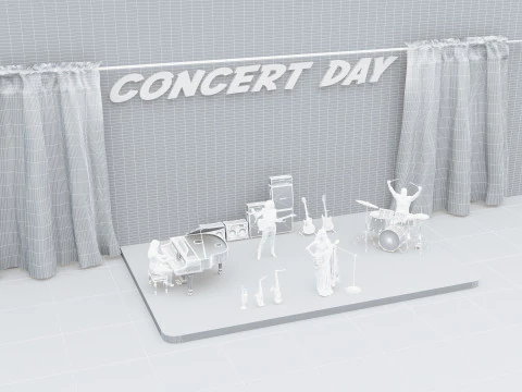 Concert Day 4K 3D Model