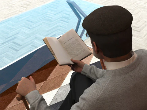 Library Room 4K 3D Model