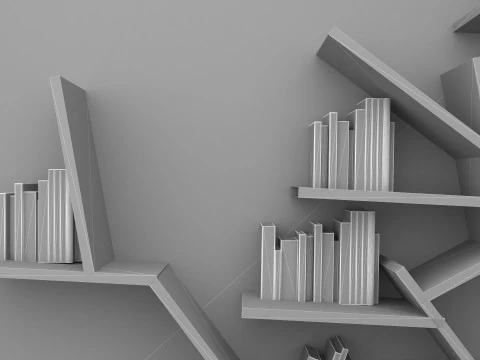 Library Room 4K 3D Model
