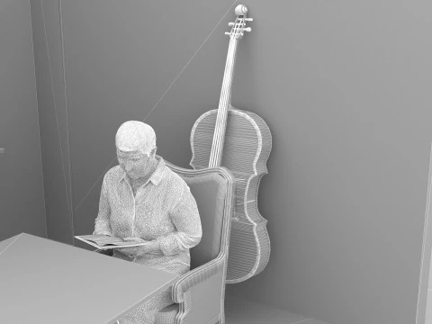 Library Room 4K 3D Model