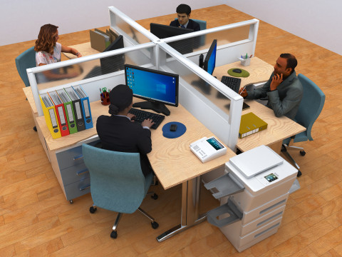 Office 4K 3D मॉडल
