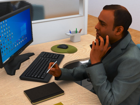 Office 4K Modèle 3D