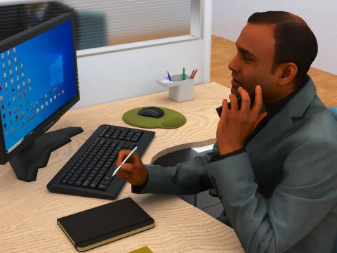 Office 4K 3D Model