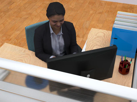 Office 4K 3D Model