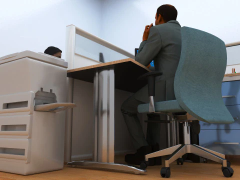 Office 4K 3D Model