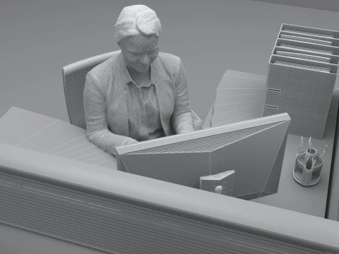 Office 4K 3D Model