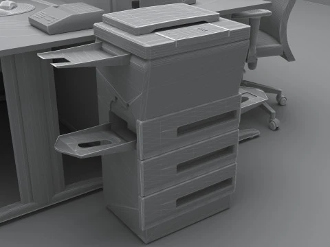 Office 4K 3D Model