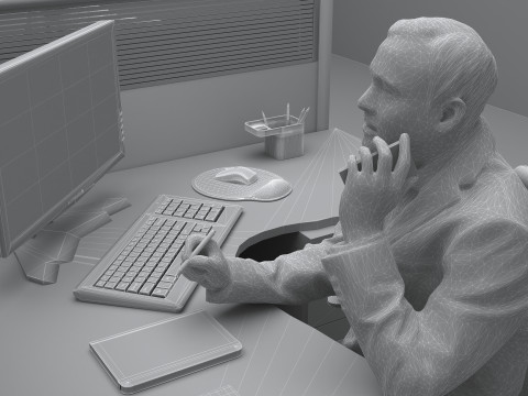Office 4K Modèle 3D