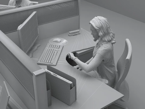 Office 4K 3D Model