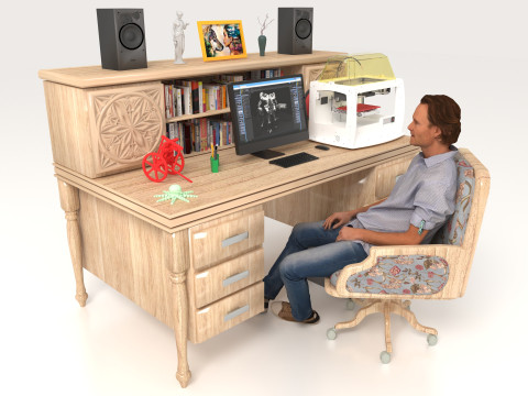 3D Designer 4K Modello 3D