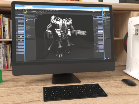 3D Designer 4K 3D Model