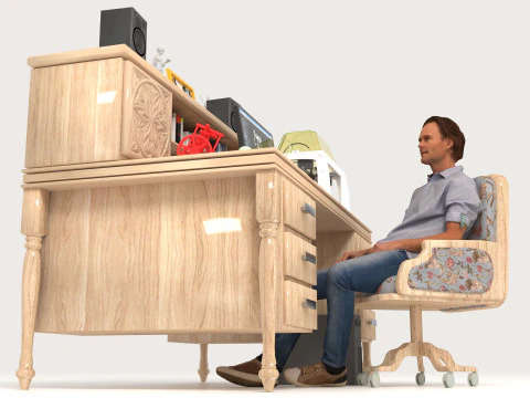 Progettista 3D 4K Modello 3D