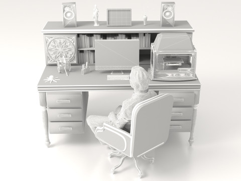 3D Designer 4K 3D Model
