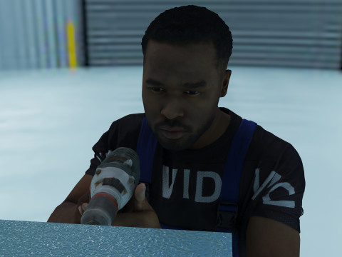 Repairman 4K 3D Modell