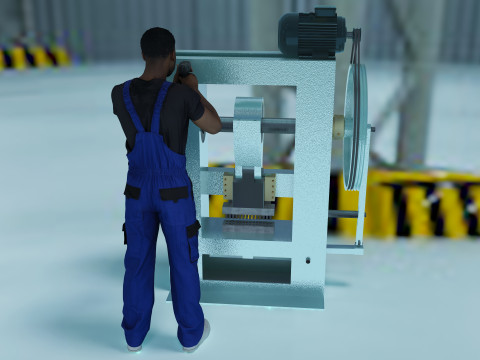 Repairman 4K 3D Modell