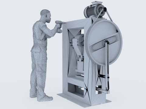 Repairman 4K 3D Modell