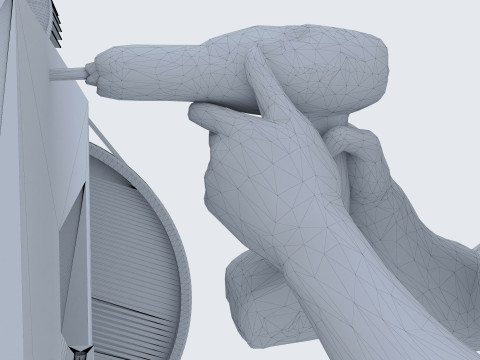 Repairman 4K 3D Modell