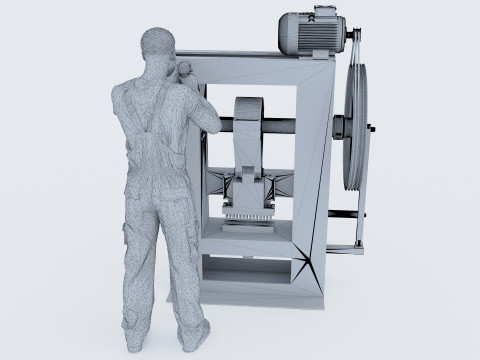 Repairman 4K 3D Modell