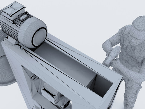 Repairman 4K 3D Modell