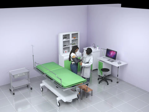 Examination Room 3D Model