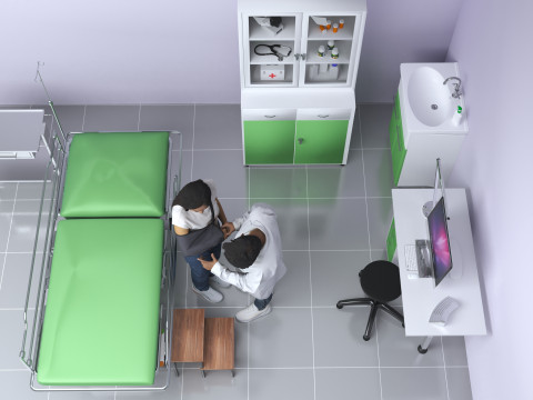Examination Room 4K 3D Модель
