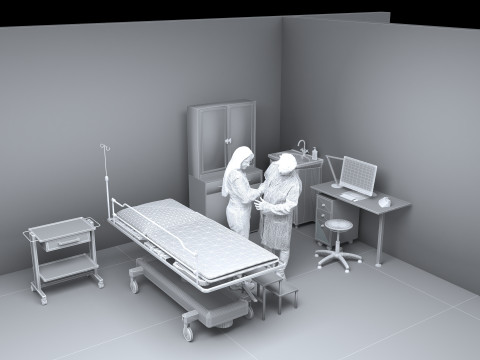 Examination Room 4K 3D Модель