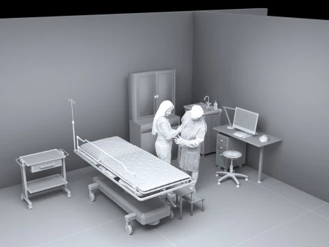 Examination Room 3D Model