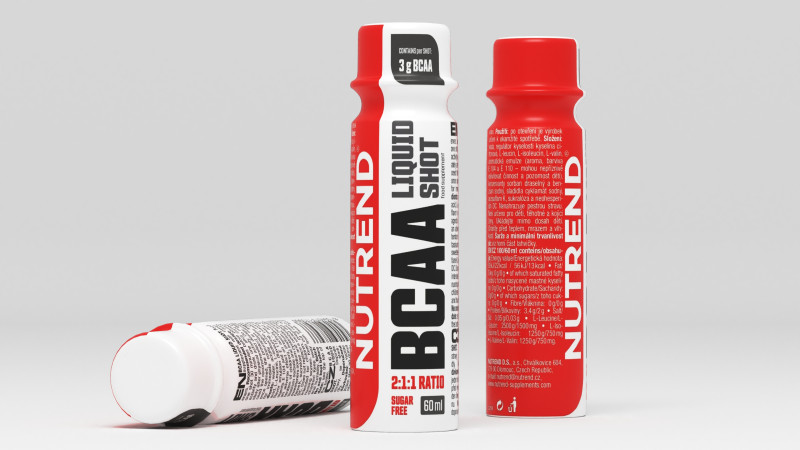 BCAA Liquid Shot 4K 3D Модель .c4d .max .obj .3ds .fbx .stl .blend