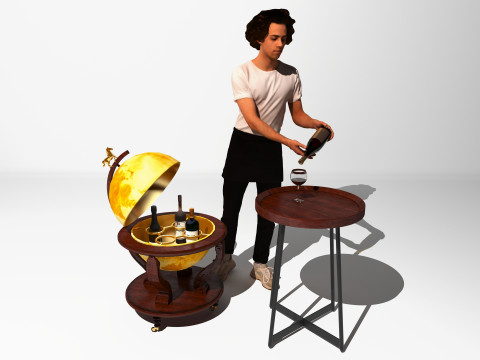 Sommelier 2 - 4K Modello 3D